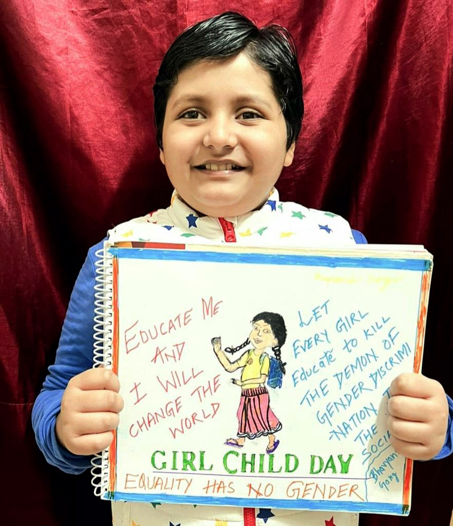 Presidium Dwarka-6, GIRL CHILD DAY: PRESIDIANS COMPREHEND THE NEED TO EMPOWER GIRLS