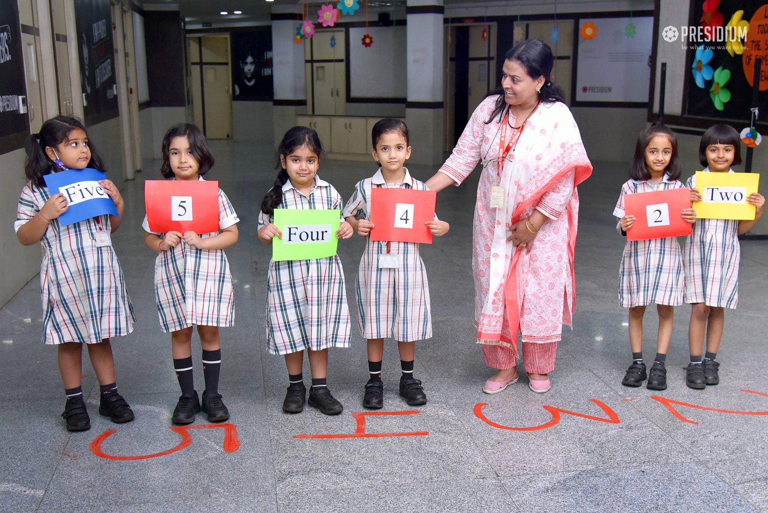 Presidium Gurgaon-57, YOUNG MINDS UNDERSTAND THE CONCEPT OF NUMBER NAMES