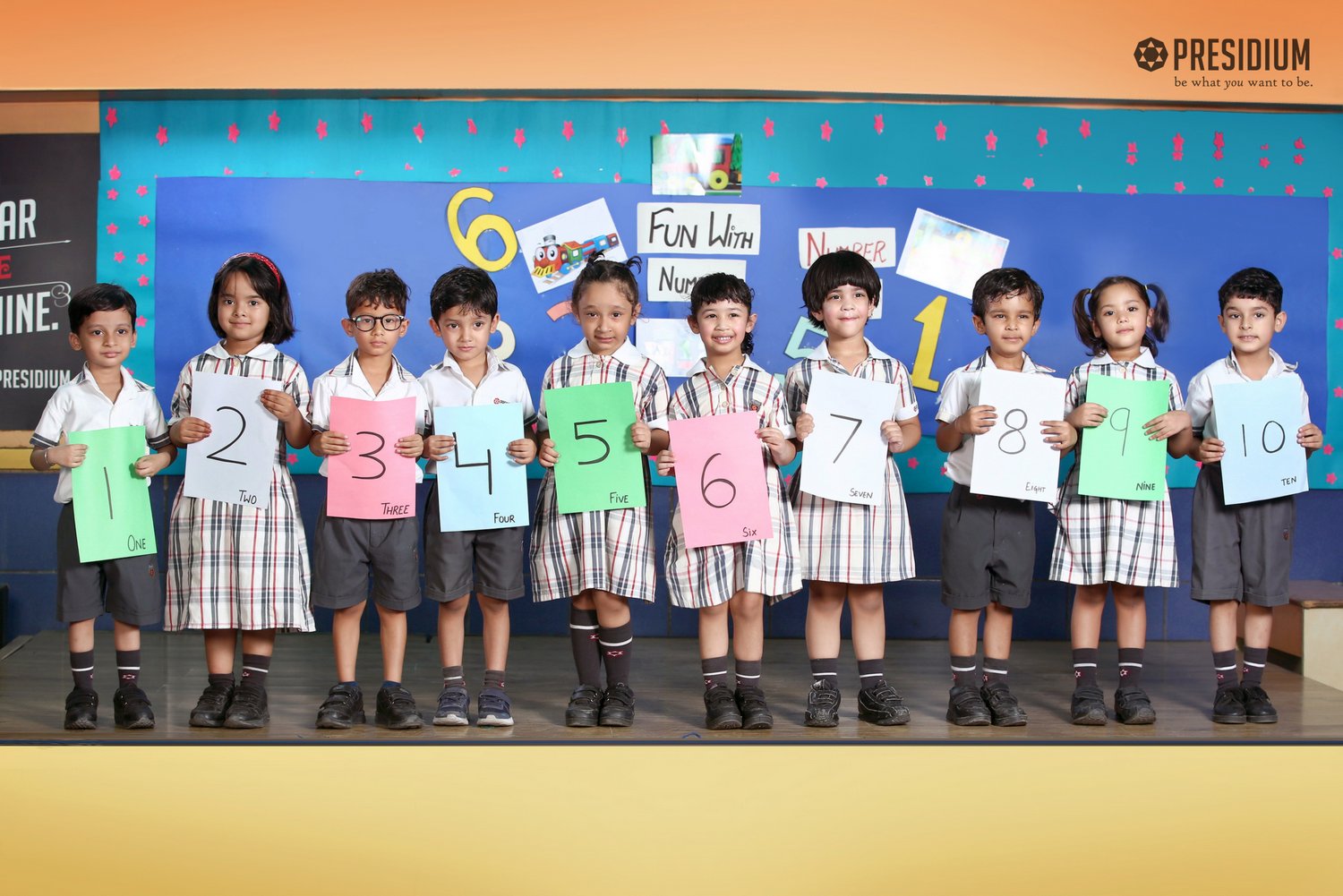 Presidium Punjabi Bagh, STUDENTS STRENGTHEN THEIR MATHS SKILLS WITH NUMBER TRAIN ACTIVITY