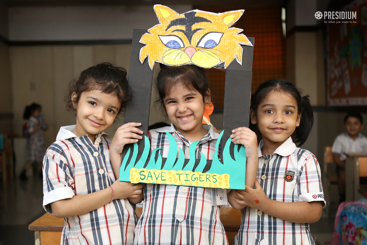 Presidium Indirapuram, INTERNATIONAL TIGER DAY: SAVE THE ROAR OF THE JUNGLE! 