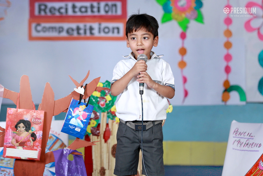 Presidium Vivek Vihar, RHYME RECITATION COMPETITION ENHANCES CONFIDENCE OF STUDENTS