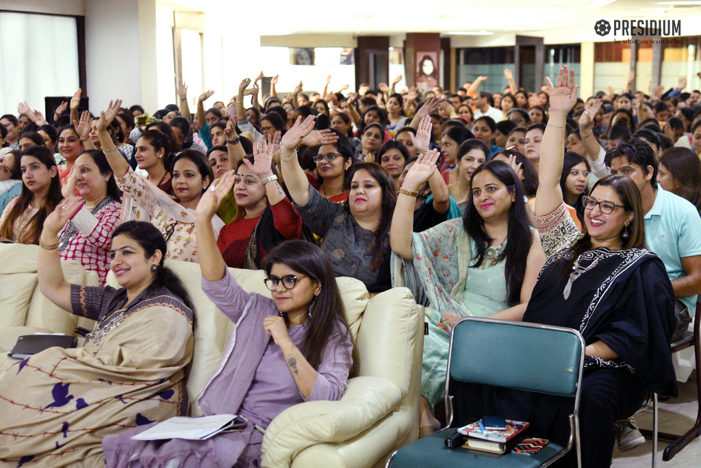 Presidium Indirapuram, CHAIRPERSON, MRS SUDHA GUPTA CONDUCTS AN INCITING SEMINAR ON ‘BEING