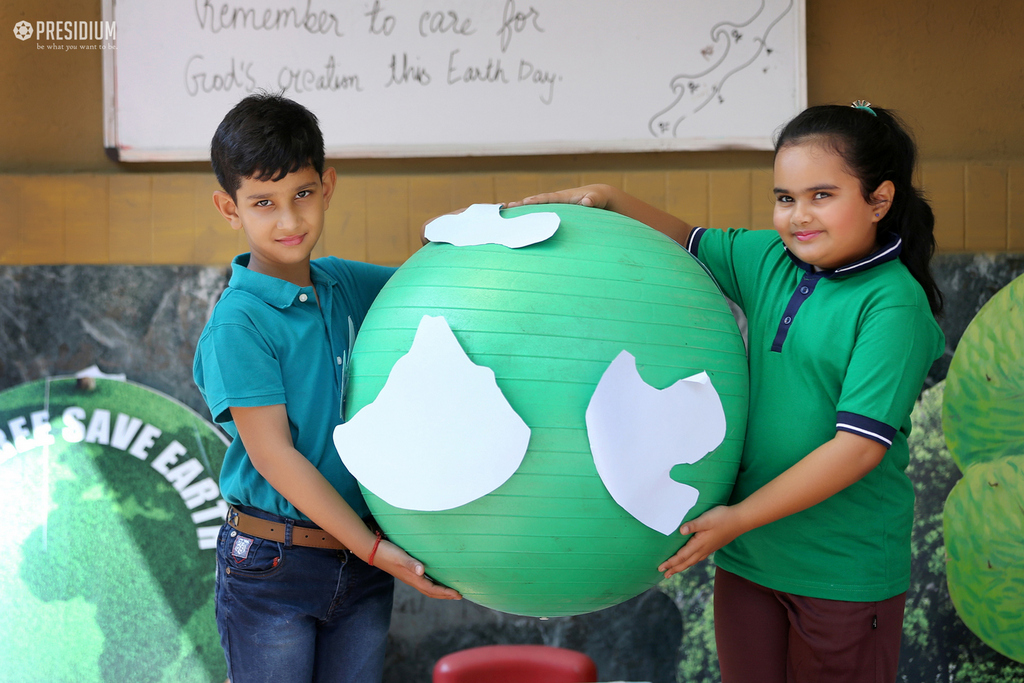 Presidium Dwarka-6, PRESIDIANS SLOGANEER ‘CLEAN EARTH, GREEN EARTH’ ON EARTH DAY