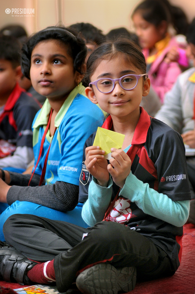 Presidium Gurgaon-57, PRESIDIANS LEARN THE ART OF ORIGAMI WITH A FUN CRAFT ACTIVITY!