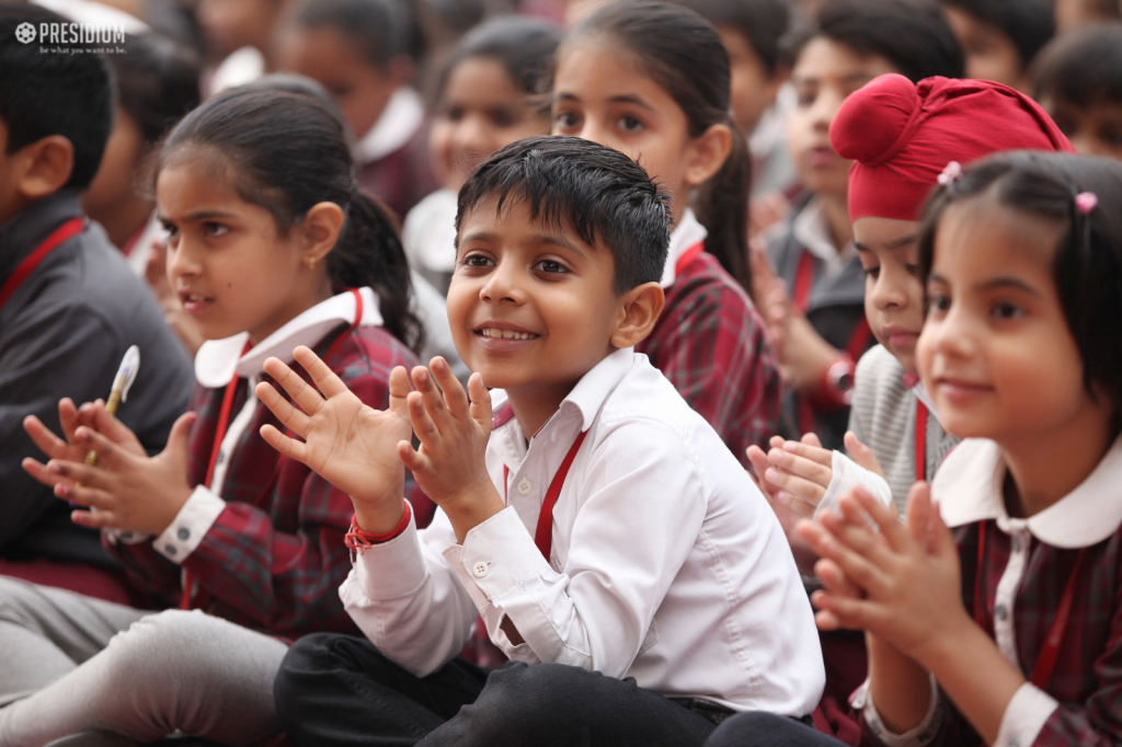 Presidium Gurgaon-57, TEACHERS PRESENT A BEAUTIFUL ASSEMBLY ON CHILDREN’S DAY