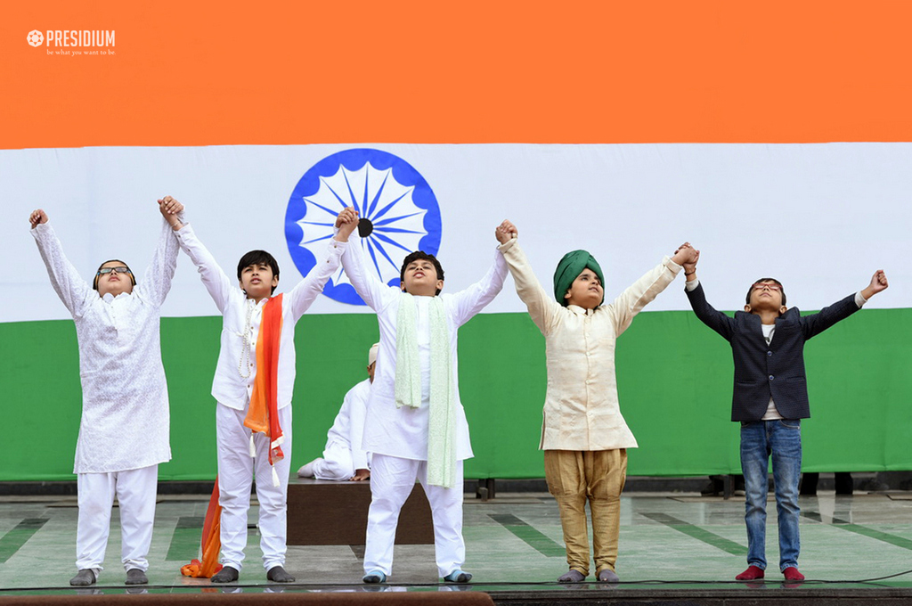 Presidium Gurgaon-57, SUDHA MAM CELEBRATES 69TH REPUBLIC DAY WITH PATRIOTIC PRESIDIANS