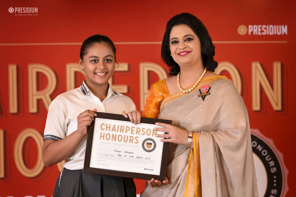 Presidium Gurgaon-57, RECOGNISING YOUNG TALENTS AT CHAIRPERSON HONOURS CEREMONY