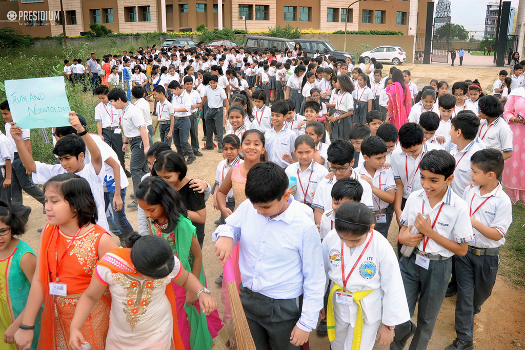 Presidium Gurgaon-57, PRESIDIANS REVIVE THE IDEAS OF GANDHIJI ON GANDHI JAYANTI