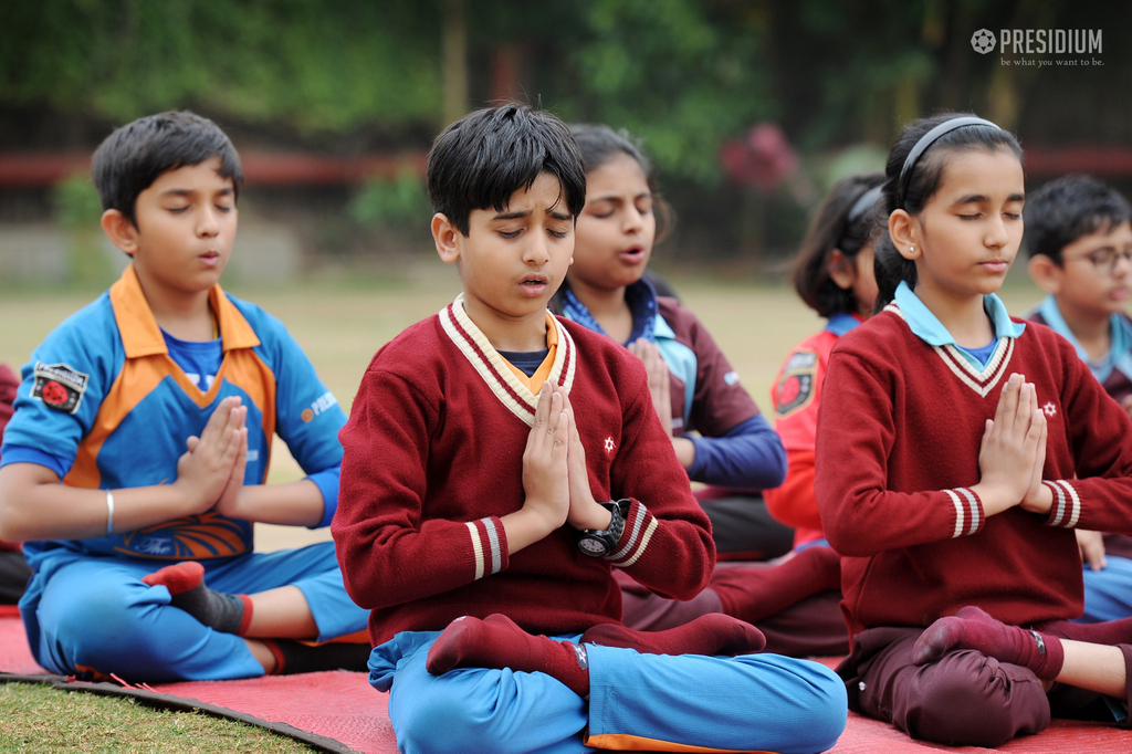 Presidium Gurgaon-57, A RELAXING YOGA AND MEDITATION SESSION FOR PRESIDIANS