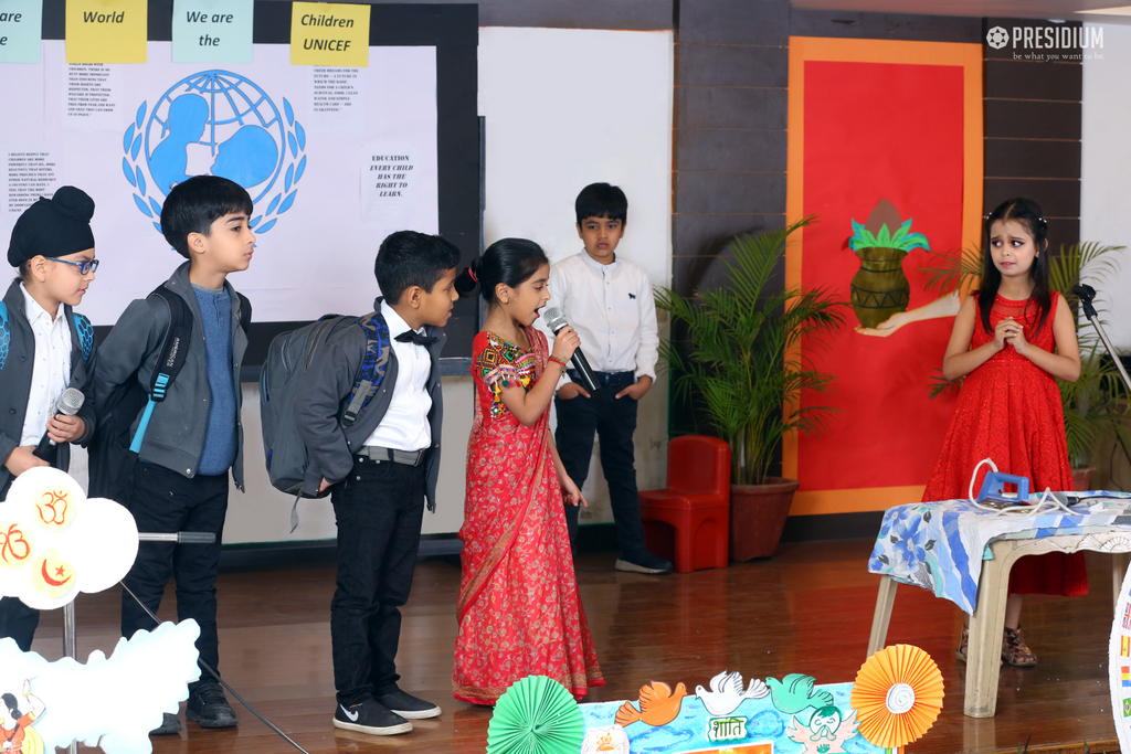 Presidium Gurgaon-57, STUDENTS ORGANIZE SPECIAL ASSEMBLY ON UNICEF DAY