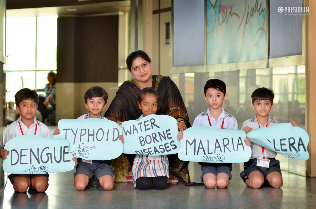 Presidium Indirapuram, PRESIDIANS CONDUCT AN AWARENESS RALLY ON WATERBORNE DISEASES