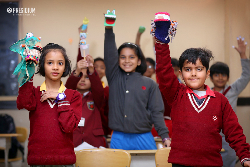 Presidium Indirapuram, YOUNG ARTISTS TAKE PART IN PUPPET MAKING ACTIVITY