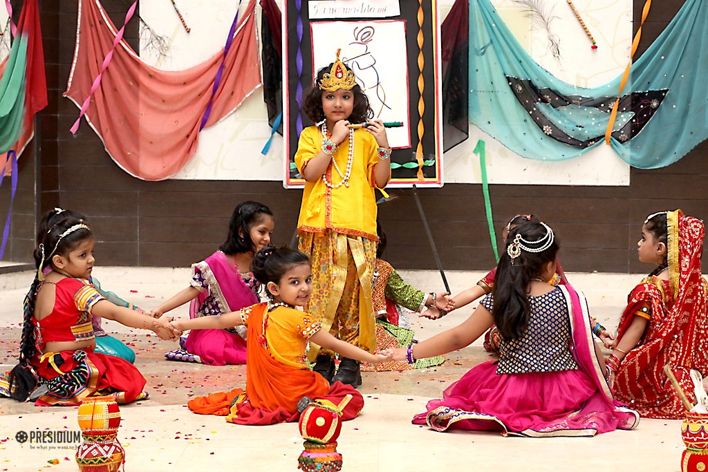 Presidium Indirapuram, HEAVENLY JANMASHTAMI CELEBRATIONS BY THE EXCITED PRE-PRIMARY WING Presidium Indirapuram, HEAVENLY JANMASHTAMI CELEBRATIONS BY THE EXCITED PRE-PRIMARY WING