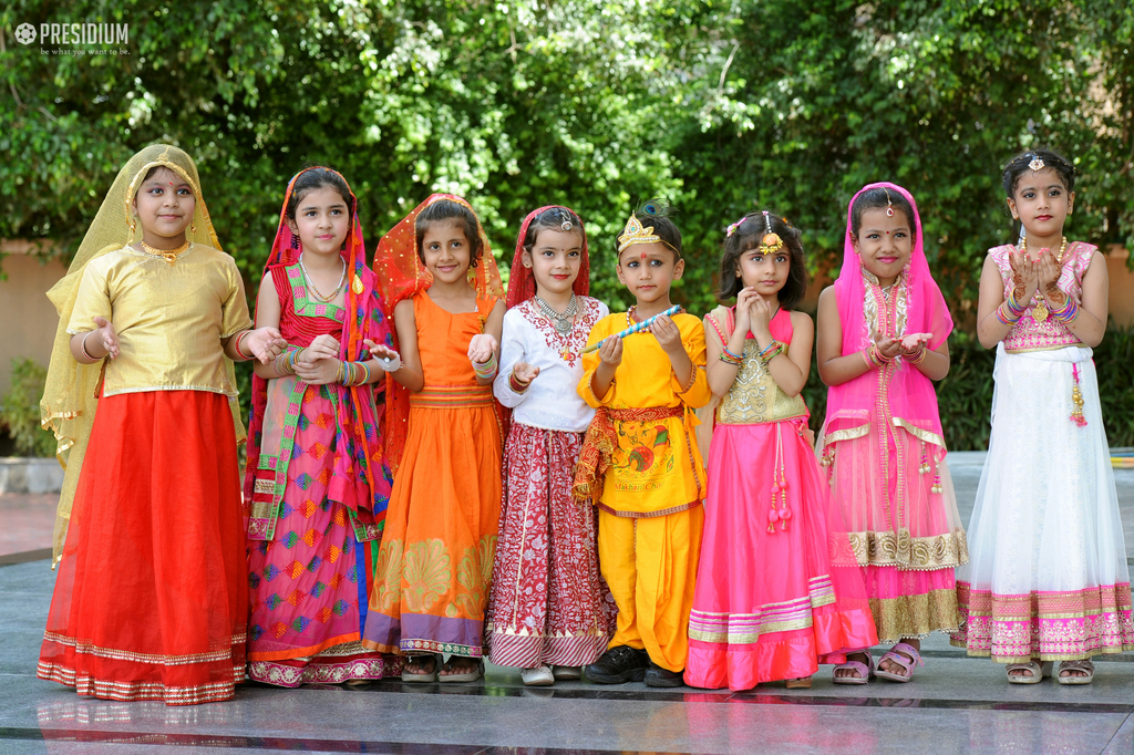 Presidium Gurgaon-57, STUDENTS REVEL IN GRAND CELEBRATIONS ON JANMASHTAMI