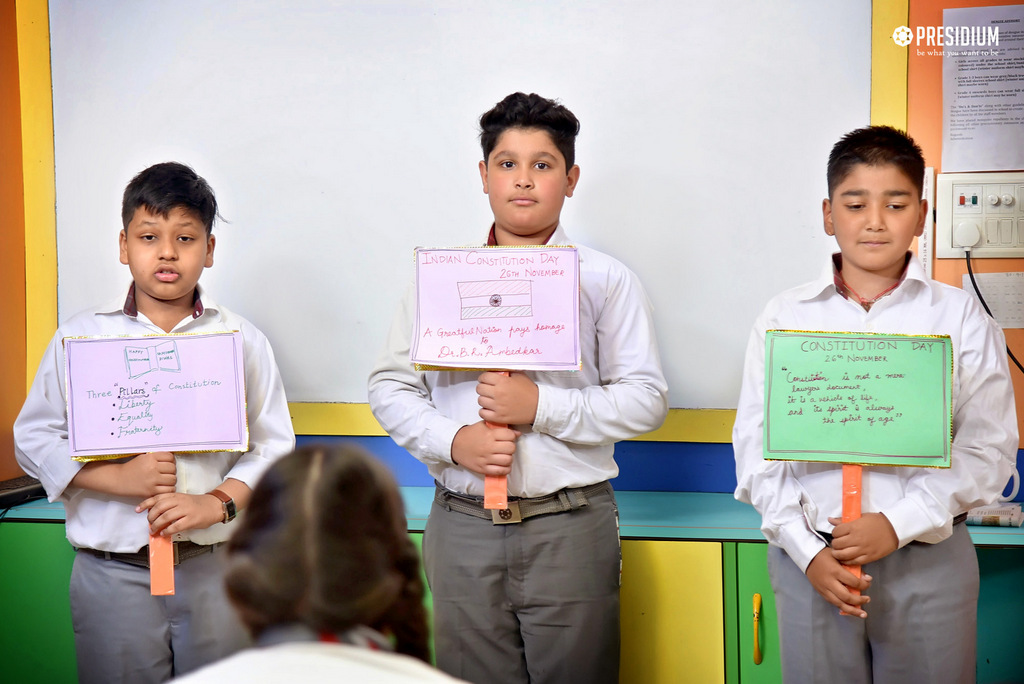 Presidium Pitampura, STUDENTS CELEBRATE NATIONAL CONSTITUTION DAY 