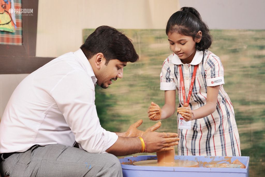 Presidium Gurgaon-57, PLAY WITH CLAY: LITTLE PRESIDIANS RELISH A POTTERY ADVENTURE