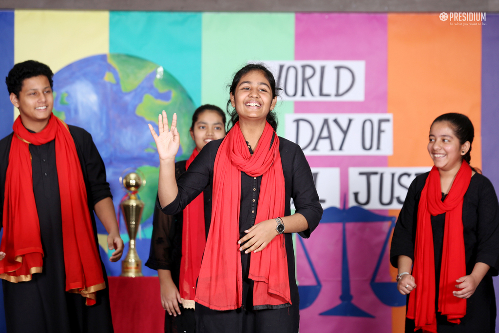 Presidium Rajnagar, PRESIDIANS ORGANISE SPECIAL ASSEMBLY ON WORLD SOCIAL JUSTICE DAY