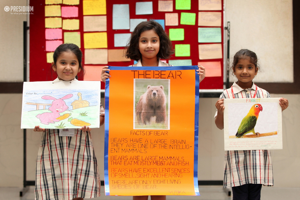 Presidium Gurgaon-57, EXPLORING THE ANIMAL KINGDOM WITH SHOW AND TELL ACTIVITY