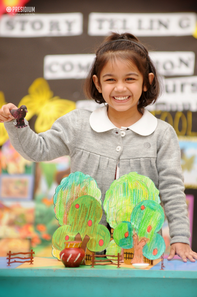 Presidium Indirapuram, LITTLE PRESIDIANS SHOWCASE THEIR CREATIVITY WITH STORYTELLING