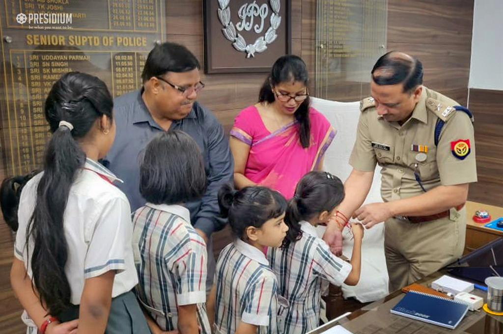 Presidium Rajnagar, PRESIDIANS VISIT ESTEEMED OFFICIALS AND SCHOOL TRUSTEE ON RAKSHABANDHAN