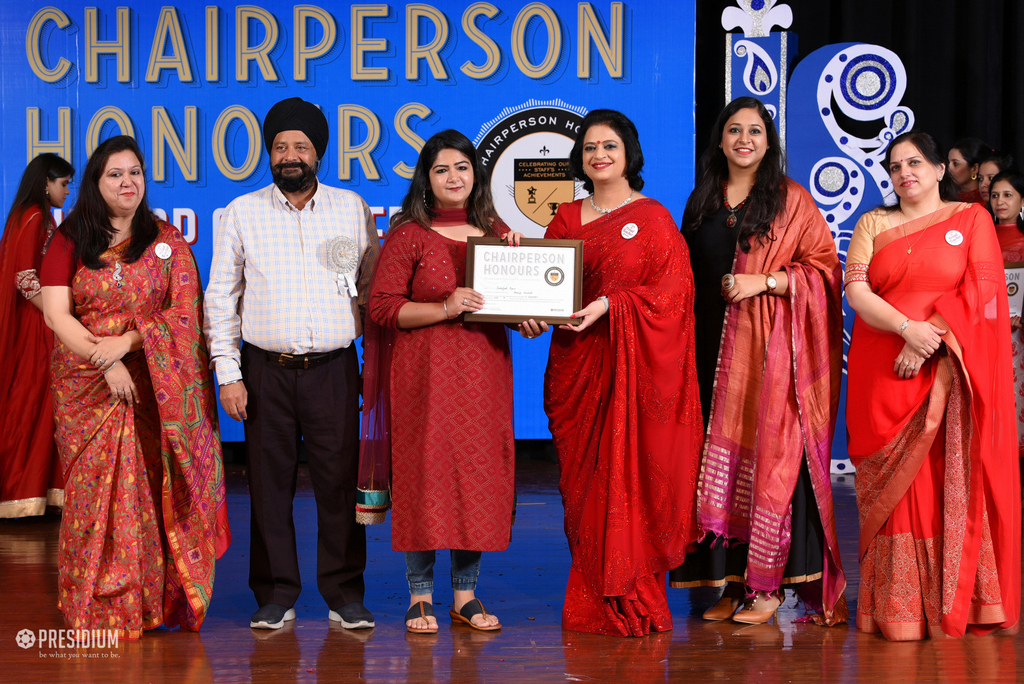 Presidium Vivek Vihar, TEACHERS CELEBRATE SUCCESS AT CHAIRPERSON HONOURS CEREMONY