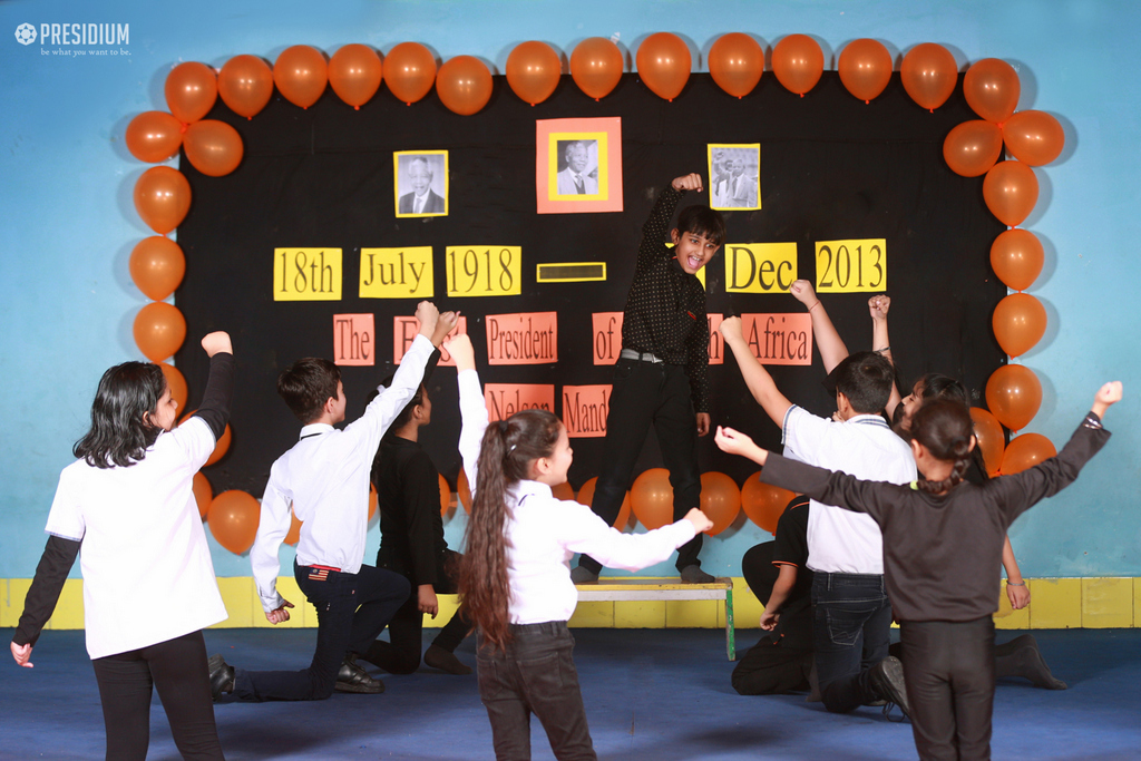 Presidium Vivek Vihar, PRESIDIANS HONOUR NELSON MANDELA WITH A SPECIAL ASSEMBLY