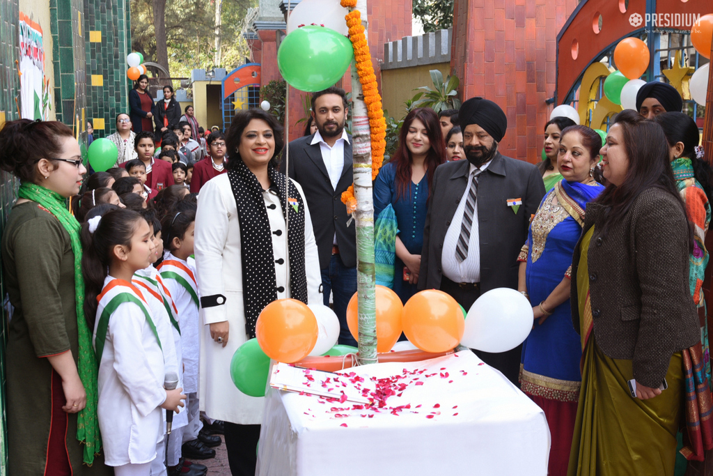 Presidium Vivek Vihar, SUDHA MA'AM JOINS LEADERS OF TOMORROW ON REPUBLIC DAY CELEBRATION