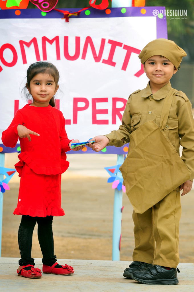 Presidium Indirapuram, STUDENTS DEVELOP A SENSE OF GRATITUDE TO COMMUNITY HELPERS