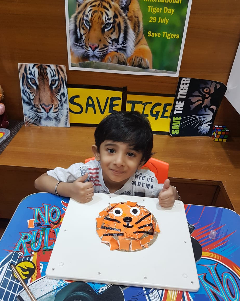 Presidium Indirapuram, GLOBAL TIGER DAY: STUDENTS  PLEDGE TO PROTECT THE NATIONAL ANIMAL