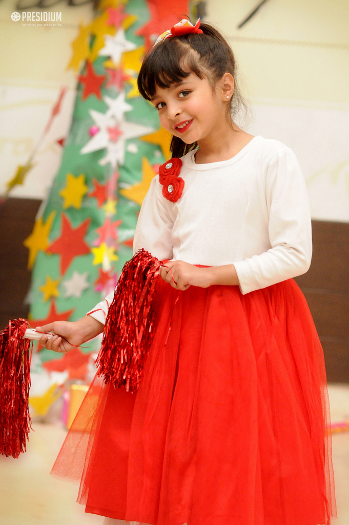 Presidium Indirapuram, ASSEMBLY ON CHRISTMAS TEACHES LITTLE PRESIDIANS TO CARE & SHARE