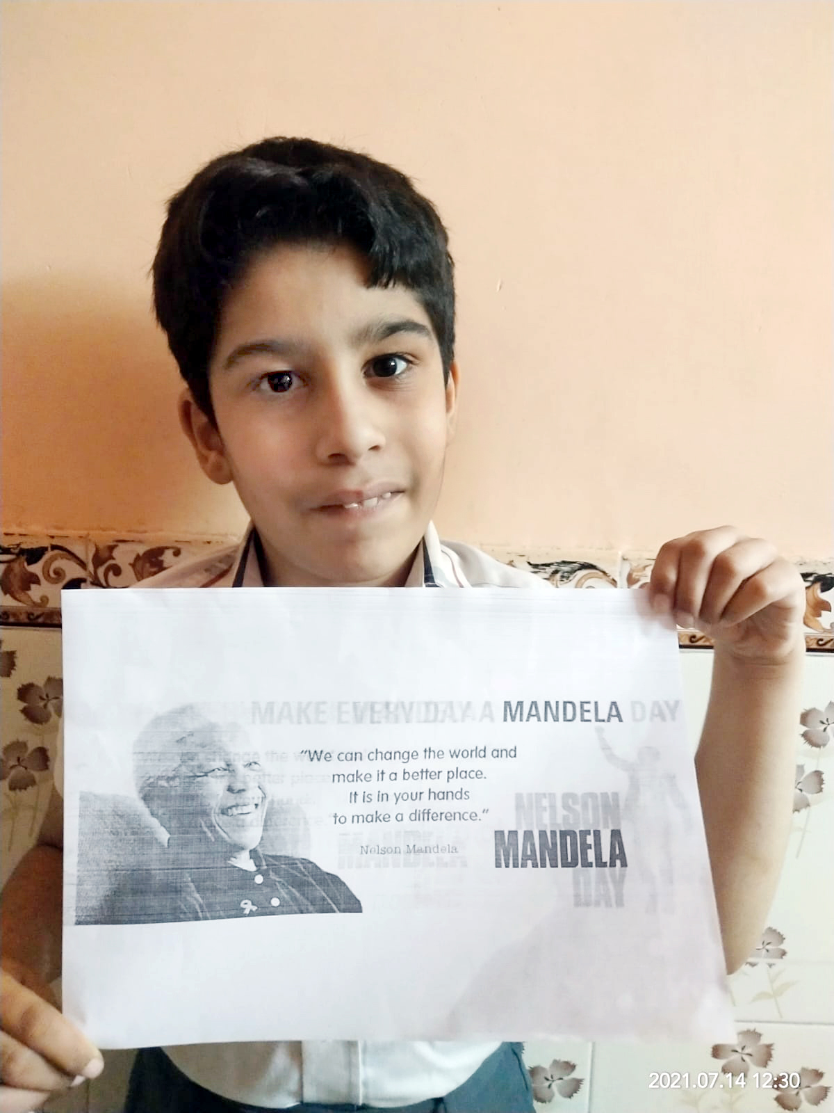 Presidium Dwarka-6, PRESIDIANS REMEMBER THE TEACHINGS OF NELSON MANDELA