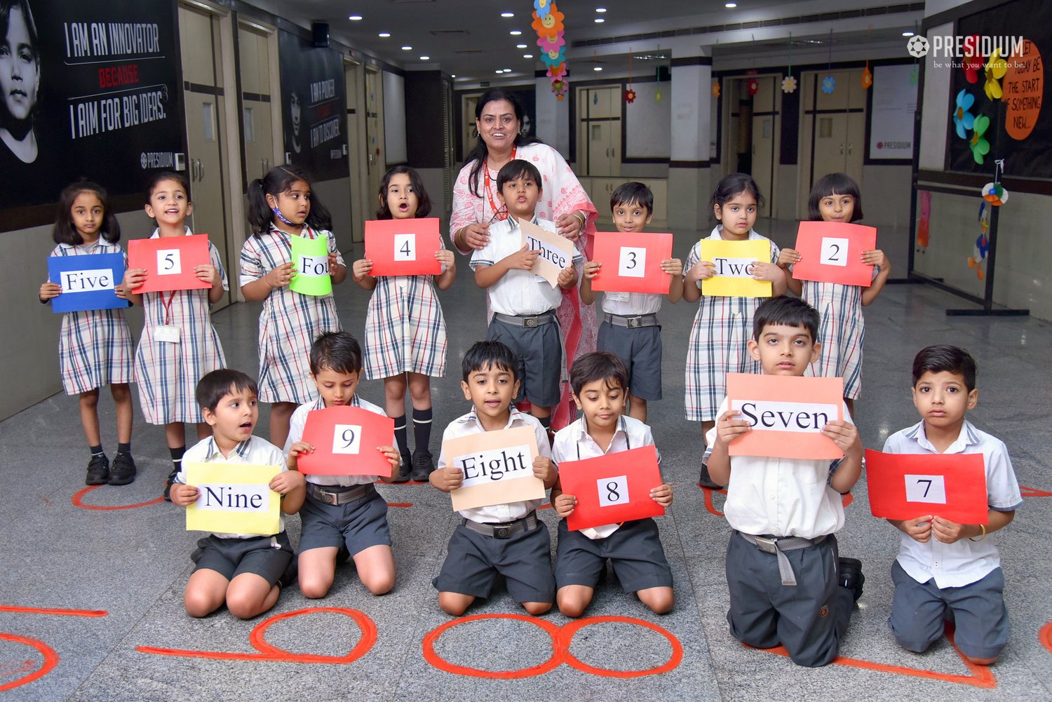 Presidium Gurgaon-57, YOUNG MINDS UNDERSTAND THE CONCEPT OF NUMBER NAMES