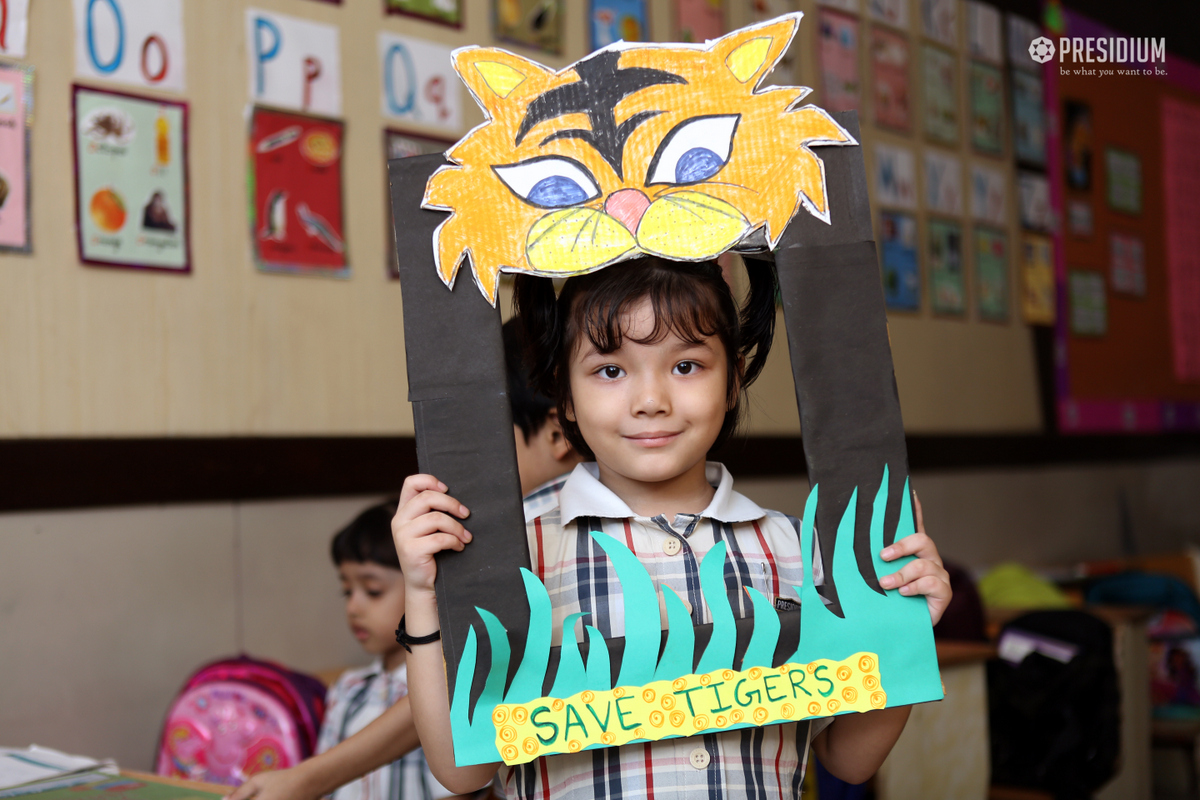 Presidium Indirapuram, INTERNATIONAL TIGER DAY: SAVE THE ROAR OF THE JUNGLE! 