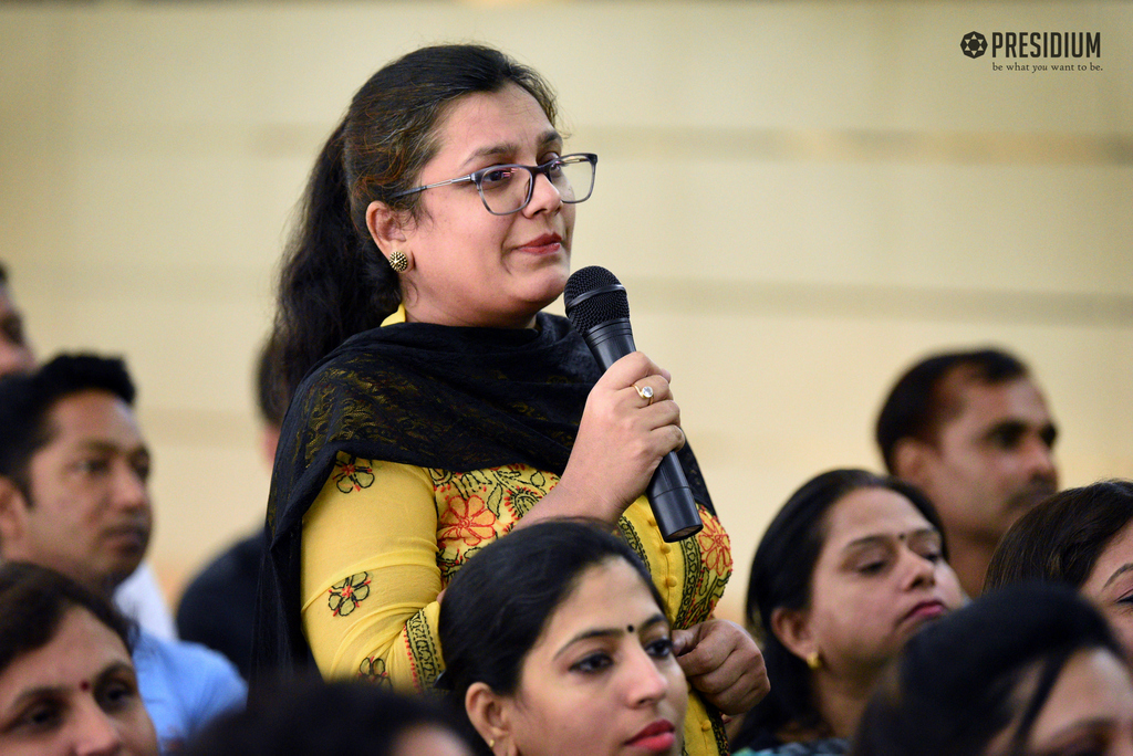 Presidium Indirapuram, CHAIRPERSON, MRS SUDHA GUPTA CONDUCTS AN INCITING SEMINAR ON ‘BEING