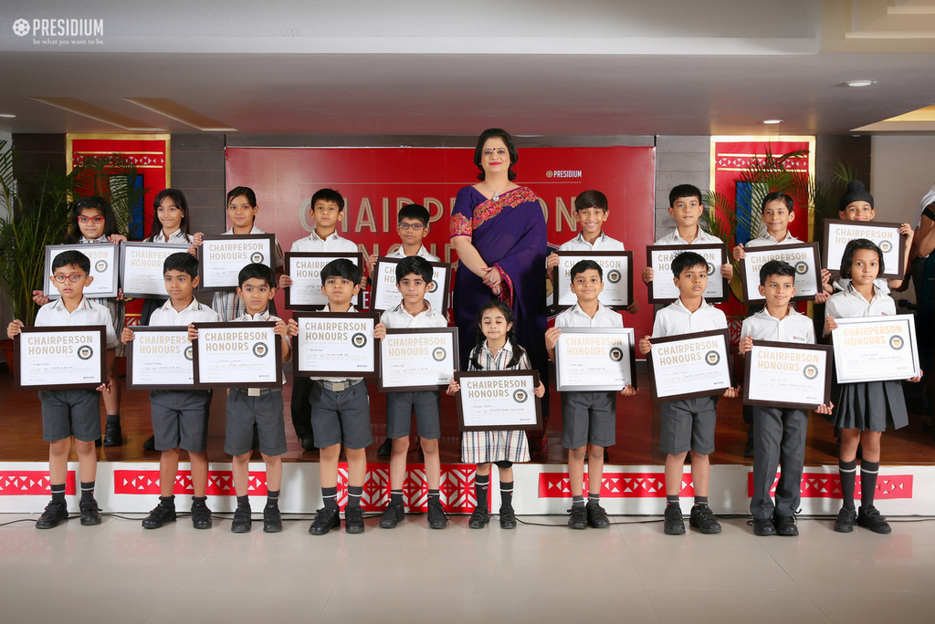 Presidium Gurgaon-57, SUDHA MA'AM HONOURS YOUNG ACHIEVERS OF PRESIDIUM GURGAON