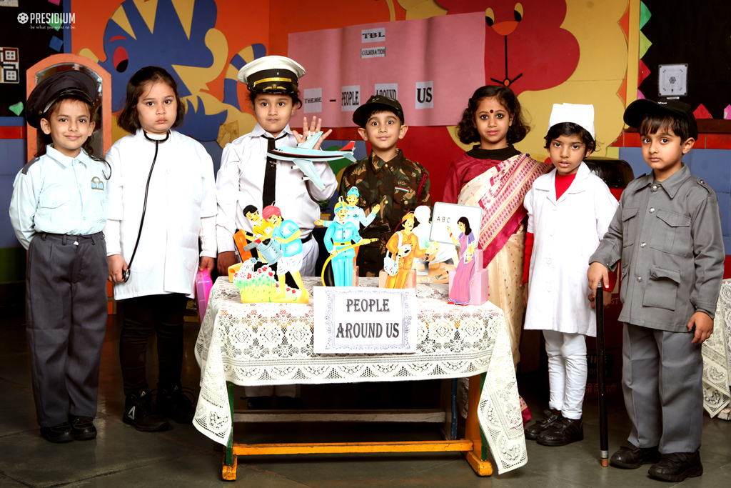 Presidium Dwarka-6, PRESIDIANS LEARN ABOUT COMMUNITY HELPERS WITH A FUN TBL ACTIVITY