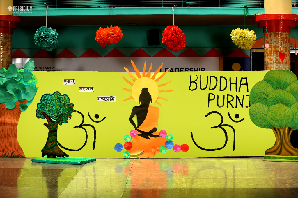 Presidium Dwarka-6, STUDENTS SPREAD TEACHINGS OF LORD BUDDHA ON BUDDHA PURNIMA