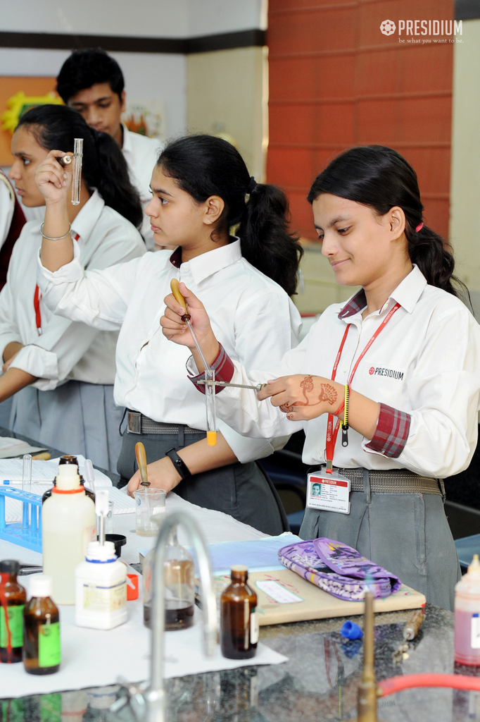 Presidium Gurgaon-57, PRESIDIANS PERFORM FOOD TESTS IN BIOLOGY LABORATORY 