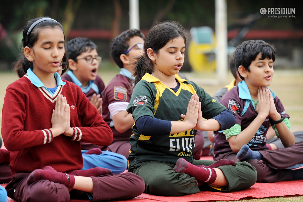 Presidium Gurgaon-57, A RELAXING YOGA AND MEDITATION SESSION FOR PRESIDIANS