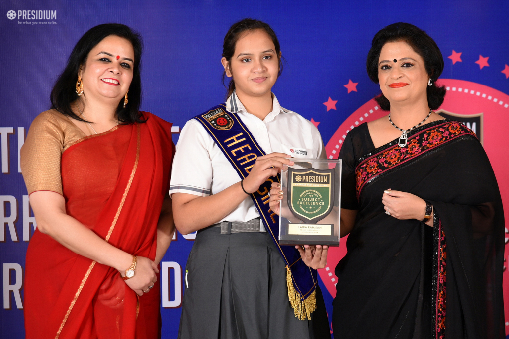 Presidium Gurgaon-57, YOUNG ACHIEVERS HONOURED AT ACADEMIC EXCELLENCE AWARDS 2018