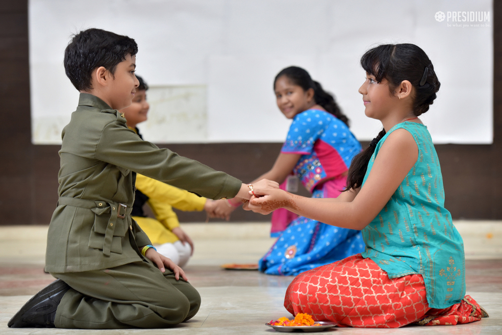 Presidium Indirapuram, RAKSHABANDHAN: PRESIDIANS WARMLY WELCOME FESTIVITIES & HAPPINESS