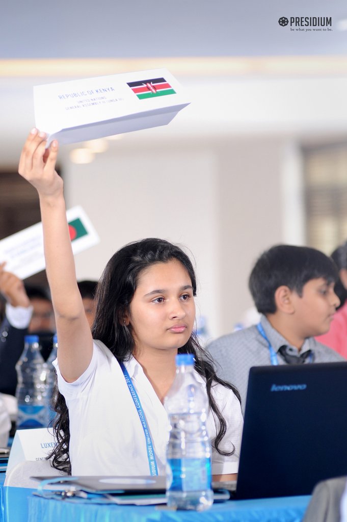 Presidium Gurgaon-57, STUDENTS OF PRESIDIUM GURGAON DAZZLE AT THE PMUN 2017 CONFERENCE