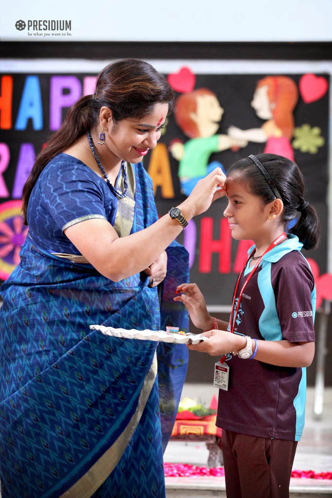 Presidium Indirapuram, PRESIDIANS CELEBRATE THE AUSPICIOUS OCCASION OF RAKHI WITH JOY 