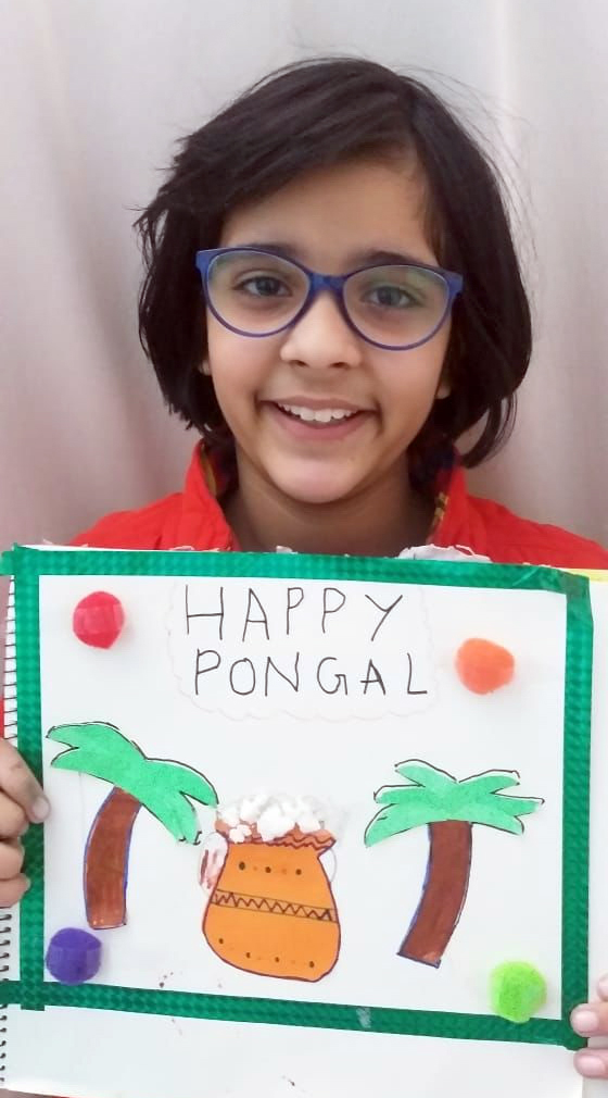 Presidium Gurgaon-57, STUDENTS MARK THE PIOUS FESTIVAL OF PONGAL WITH SOME CRAFTWORK