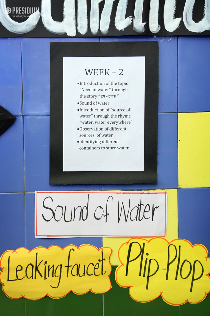 Presidium Dwarka-6, THEME ‘WATER’ CULMINATED WITH AN INTERESTING ACTIVITY & A PLEDGE