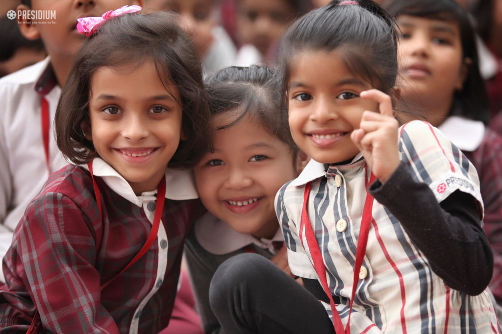 Presidium Gurgaon-57, TEACHERS PRESENT A BEAUTIFUL ASSEMBLY ON CHILDREN’S DAY