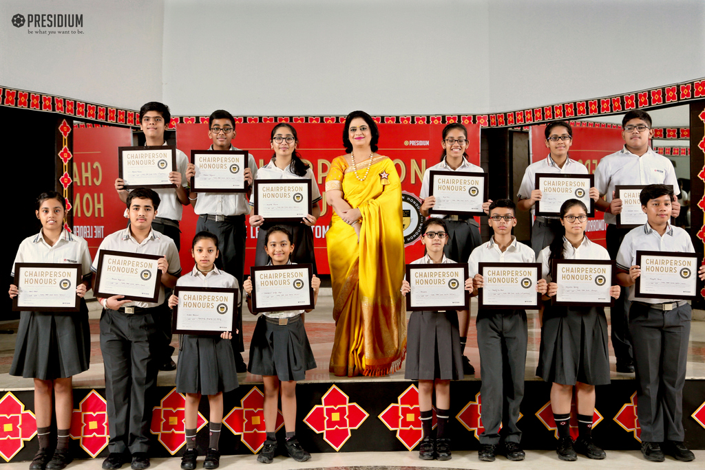 Presidium Indirapuram, RECOGNISING ACHIEVEMENTS OF FUTURE LEADERS AT CHAIRPERSON HONOURS