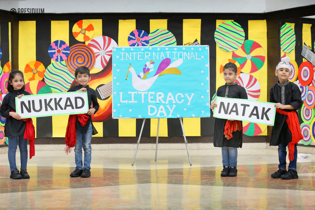 Presidium Indirapuram, WORLD LITERACY DAY: LET’S  PLEDGE TO LEND A ‘READING’ HAND!