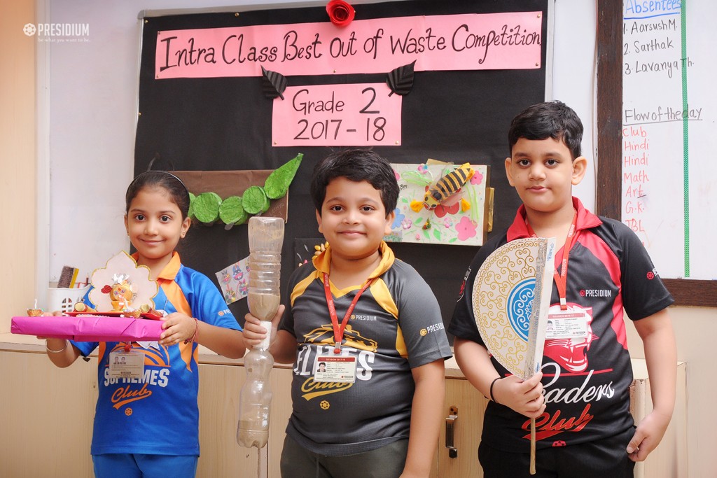 Presidium Indirapuram, INTRA-CLASS BEST OUT OF WASTE CONTEST:INSPIRING CREATIVE THINKING