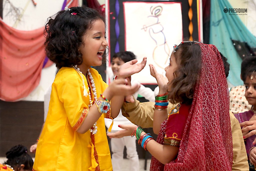 Presidium Indirapuram, HEAVENLY JANMASHTAMI CELEBRATIONS BY THE EXCITED PRE-PRIMARY WING Presidium Indirapuram, HEAVENLY JANMASHTAMI CELEBRATIONS BY THE EXCITED PRE-PRIMARY WING